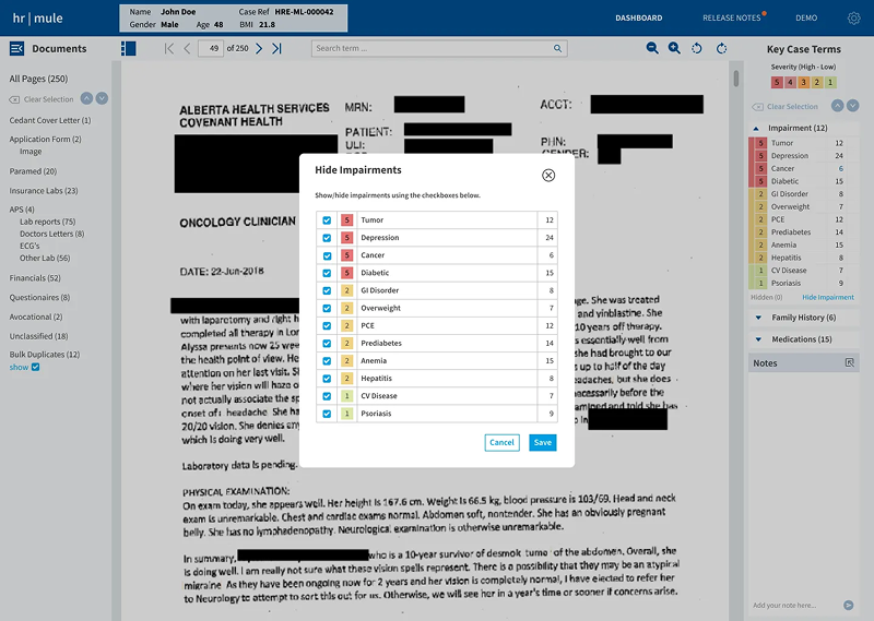 Edit Bookmarks Modal
